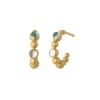 BYBIEHL PEBBLES SMALL COLOURS ØRERINGE FORGYLDT SØLV - 4-3805M-GP