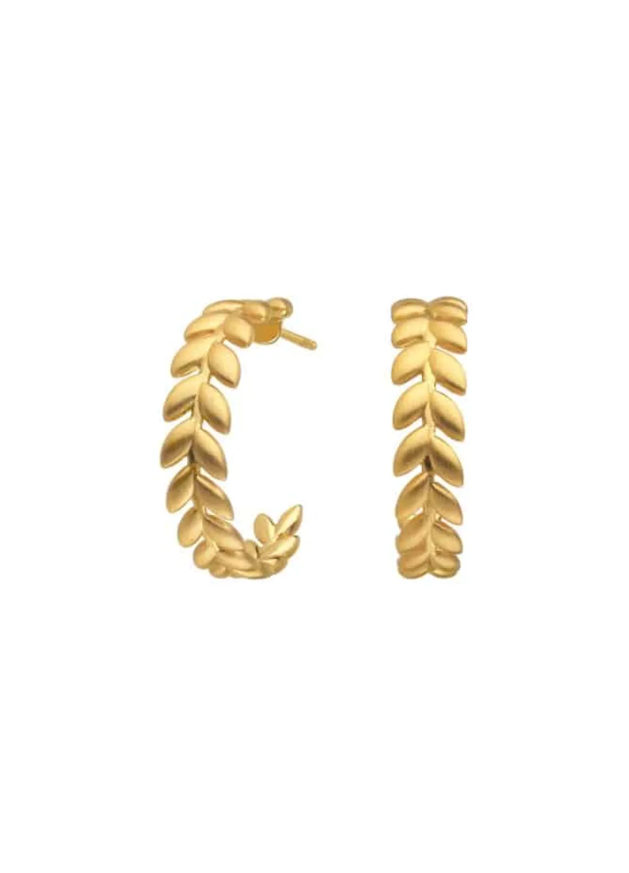 BYBIEHL ØRERINGE SØLV FORGYLDT HOOP SEASON - 4-3502-GP