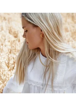 BYBIEHL ØRERINGE SØLV FORGYLDT HOOP SEASON - 4-3502-GP