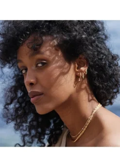 BYBIEHL SPARKLE HOOPS MINI DANGLING STONES - 4-034A-GP