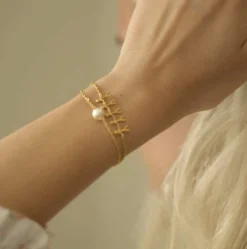 BYBIEHL TOGETHER FAMILY 5 ARMBÅND SØLV FORGYLDT - 2-2005-GP