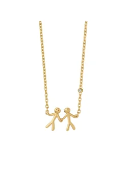 BYBIEHL TOGETHER MY LOVE HALSKÆDE SØLV FORGYLDT - 3-2002A-GP