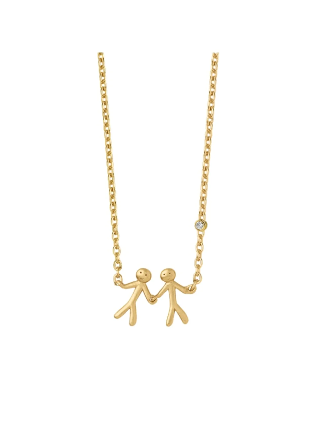 BYBIEHL TOGETHER MY LOVE HALSKÆDE SØLV FORGYLDT - 3-2002A-GP