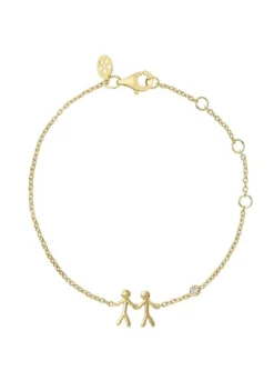 BYBIEHL TOGETHER MY LOVE 2 ARMBÅND SØLV FORGYLDT - 2-2002A-GP