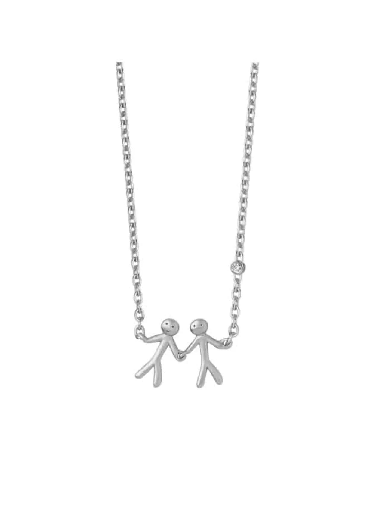 BYBIEHL TOGETHER MY LOVE HALSKÆDE SØLV MED STEN- 3-2002A-R