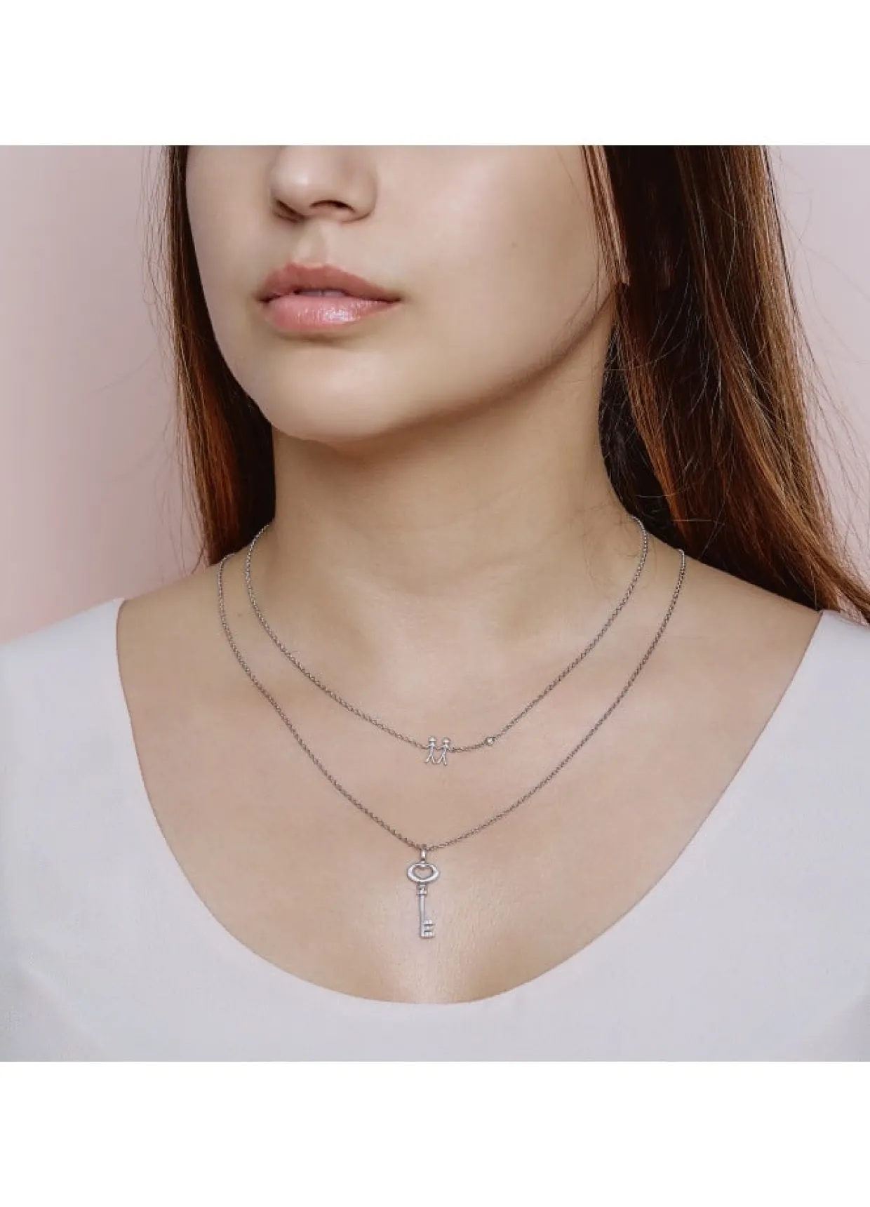 BYBIEHL TOGETHER MY LOVE HALSKÆDE SØLV MED STEN- 3-2002A-R