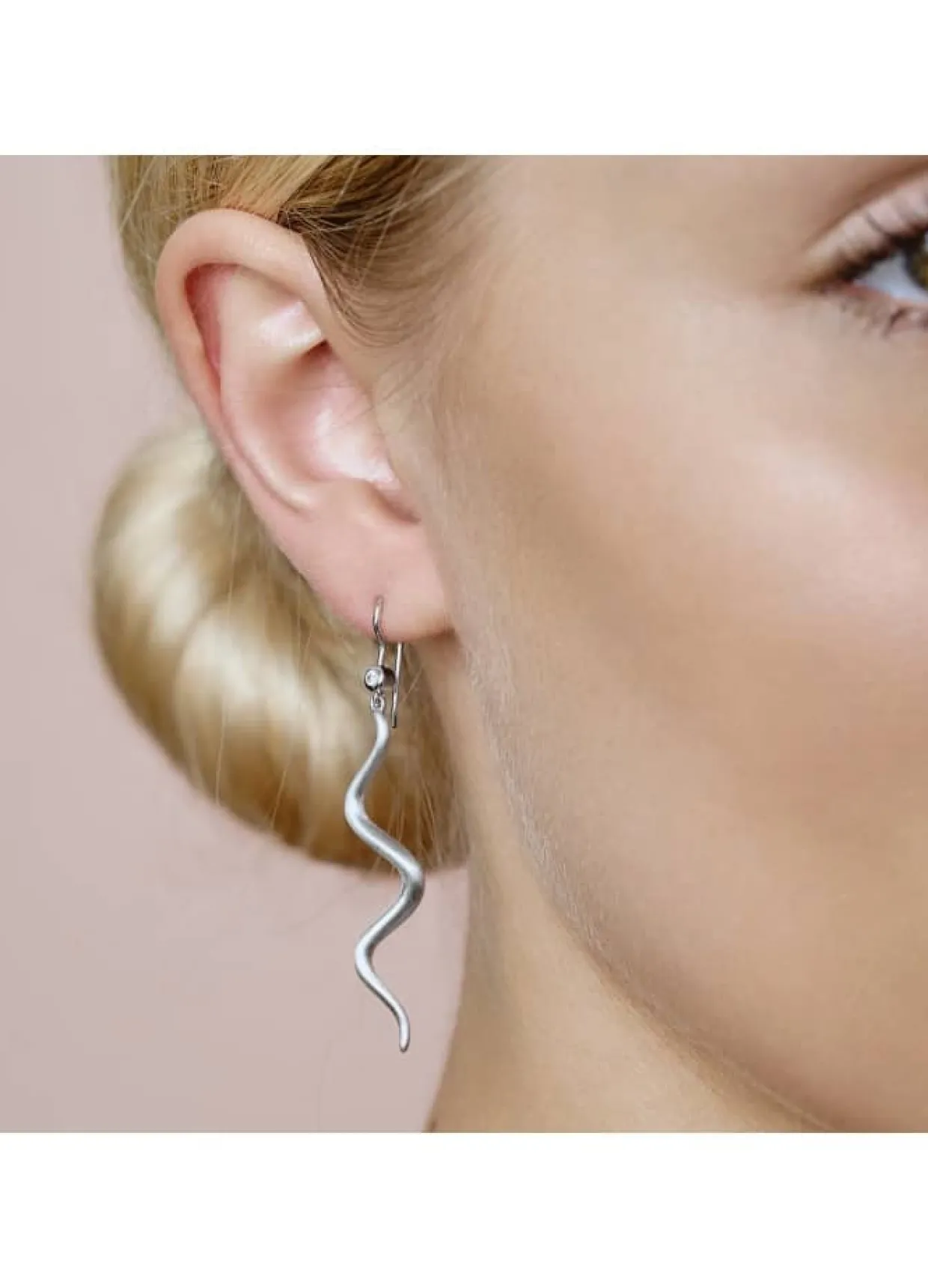 BYBIEHL WAVE ØREHÆNGER SØLV - 4-021-R