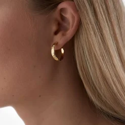 CAMILLE BRINCH BANKET ØRERINGE MELLEM FORGYLDT SØLV - MBH-FG