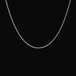 CAMILLE BRINCH BASIC PUFFER HALSKÆDE SØLV 45 CM - BPUC-M