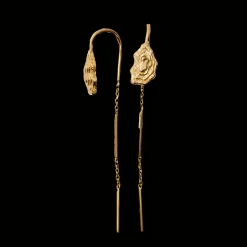 CAMILLE BRINCH BLURRY LAYERS EARLINES ØRERINGE FORGYLDT SØLV - BLAOE-FG