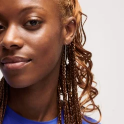 CAMILLE BRINCH BLUSH CRUSH EARLINES ØREHÆNGER SØLV - BCRE