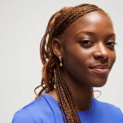 CAMILLE BRINCH CHARM CRUSH ØRERINGE FORGYLDT SØLV - CCRE-FG