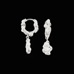 CAMILLE BRINCH CHARM CRUSH ØRERINGE SØLV - CCRE