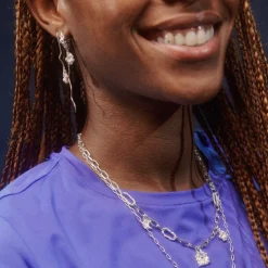 CAMILLE BRINCH CHARM CRUSH ØRERINGE SØLV - CCRE