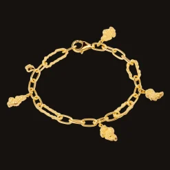 CAMILLE BRINCH CHARM CRUSH ARMBÅND FORGYLD SØLV I 19 CM - CCRB-FG-19