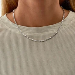 CAMILLE BRINCH CHOKER CB LILLE SØLV HALSKÆDE PÅ 45 CM - LCBC-45