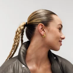 CAMILLE BRINCH CLOUDY PUFFER ØRERINGE FORGYLDT SØLV- CPUH-FG