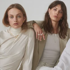 CAMILLE BRINCH CURVY LAYERS ØRERINGE SØLV - CLAHO