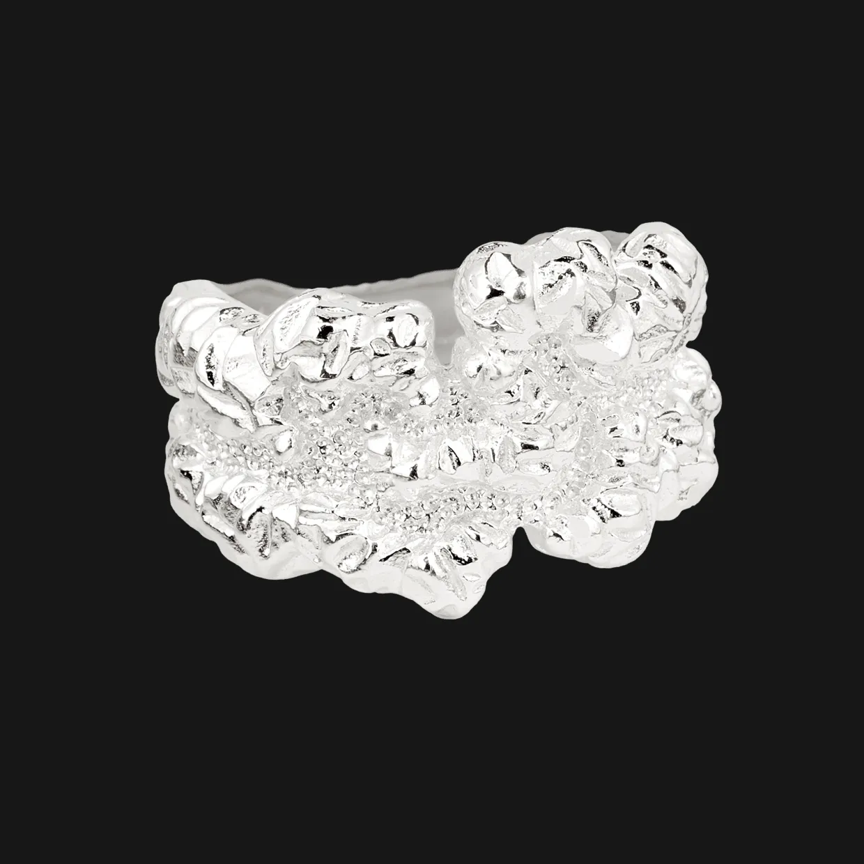 CAMILLE BRINCH LEVITATE CRUSH EVEN BIGGER RING SØLV - EBLCRR