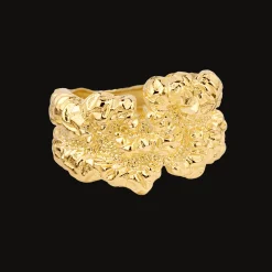 CAMILLE BRINCH LEVITATE CRUSH EVEN BIGGER RING FORGYLDT SØLV - EBLCRR-FG