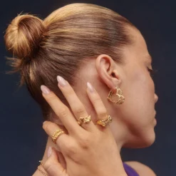 CAMILLE BRINCH LEVITATE CRUSH RING FORGYLDT SØLV - LCRR-FG