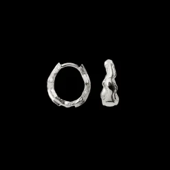 CAMILLE BRINCH LILLE BLURRY LAYERS ØRERINGE SØLV - SBLAOE