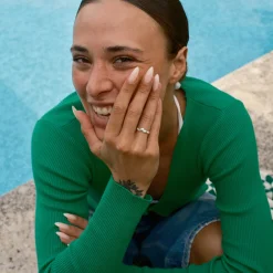 CAMILLE BRINCH LILLE FUSION CONTRAST SØLV RING - SFCOR