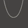 CAMILLE BRINCH LINK PUFFER HALSKÆDE SØLV 45 CM - LPUN-45