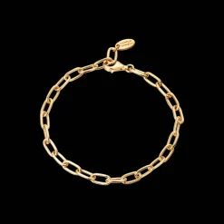 CAMILLE BRINCH LINK PUFFER ARMBÅND FORGYLDT SØLV - LPUB-FG-19