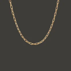 CAMILLE BRINCH LINK PUFFER HALSKÆDE FORGYLDT SØLV - LPUN-FG-45