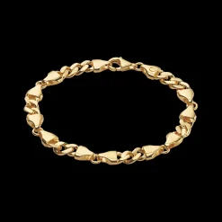 CAMILLE BRINCH MEDIUM ARMBÅND FORGYLDT SØLV 17 CM - MCBA-FG-17