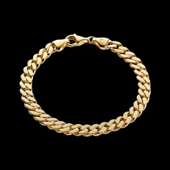 CAMILLE BRINCH MEDIUM PANZER ARMBÅND I FORGYLDT SØLV PÅ 17 CM - MPA-FG-17