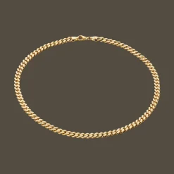 CAMILLE BRINCH MEDIUM PANZER CHOKER I FORGYLDT SØLV 45 CM - MPC-FG-45