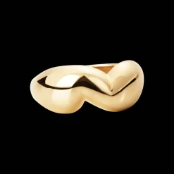 CAMILLE BRINCH MEDIUM PUFFER RING FORGYLDT SØLV - MPUR-FG