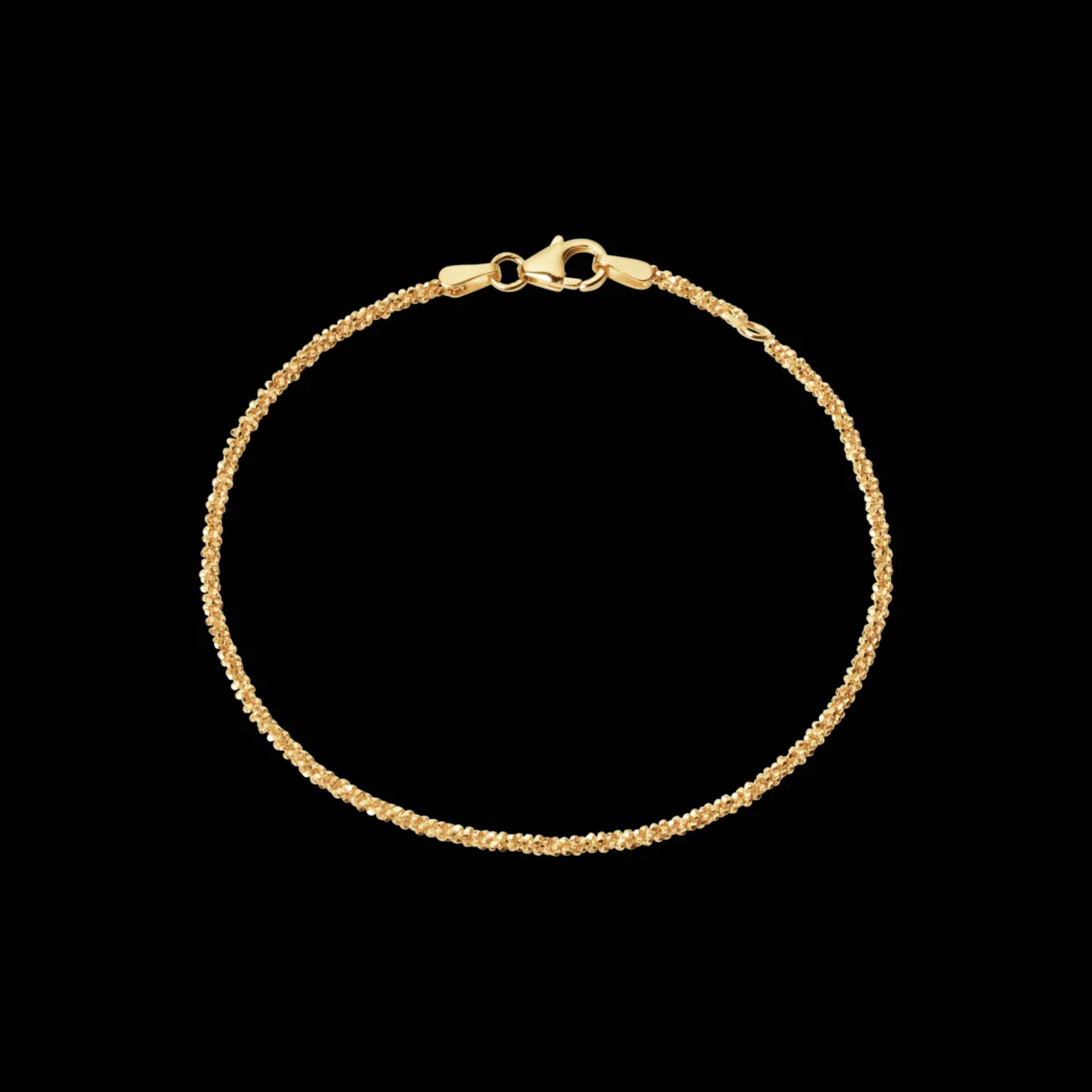 CAMILLE BRINCH MILLION DOTS ARMBÅND I FORGYLDT SØLV 16-17 CM - MDB-FG-16-17