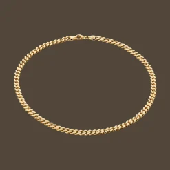 CAMILLE BRINCH PANZER CHOKER MEDIUM HALSKÆDE FORGYLDT SØLV 42 CM - MPC-FG-42