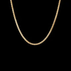 CAMILLE BRINCH SHINY SPARKLY HALSKÆDE FORGYLDT SØLV 45 CM - SSPN-FG-45