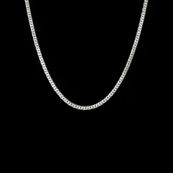 CAMILLE BRINCH SHINY SPARKLY HALSKÆDE I SØLV 45 CM - SSPN-45