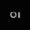 CAMILLE BRINCH SMALL DOTS HOOPS I SØLV - SDH