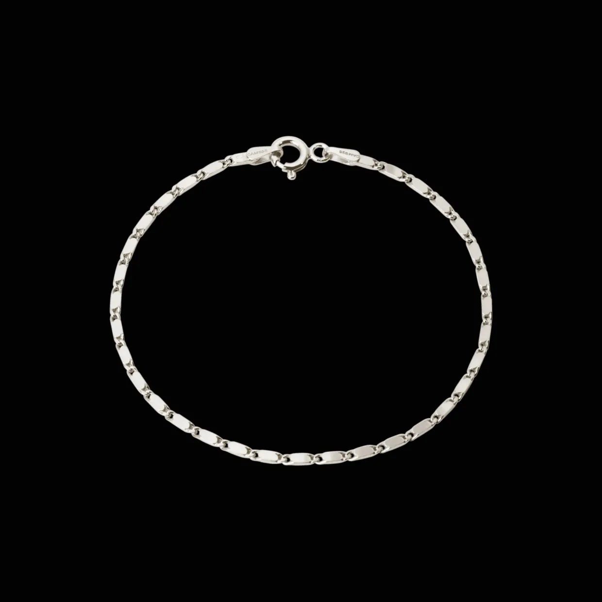 CAMILLE BRINCH SMALL ESSENTIA ARMBÅND SØLV 19 CM - SEB-19