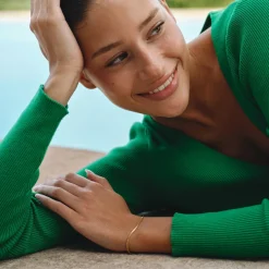 CAMILLE BRINCH SMALL ESSENTIA SNAKE ARMBÅND FORGYLDT SØLV - SESB-FG-18