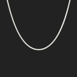 CAMILLE BRINCH SMALL ESSENTIA SNAKE HALSKÆDE SØLV - SESN-45