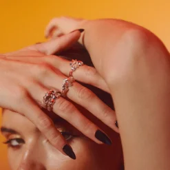 CAMILLE BRINCH SMALL INFINITY FLAMES RING I SØLV - SIFLH