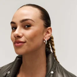 CAMILLE BRINCH SMALL PUFFER ØRERINGE SØLV - SPUH