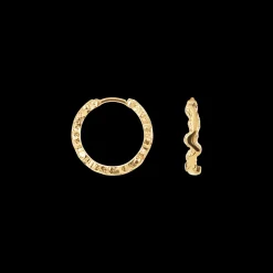 CAMILLE BRINCH SMALL SHINY SPARKLY HOOPS ØRERINGE FORGYLDT SØLV - SSSPH-FG