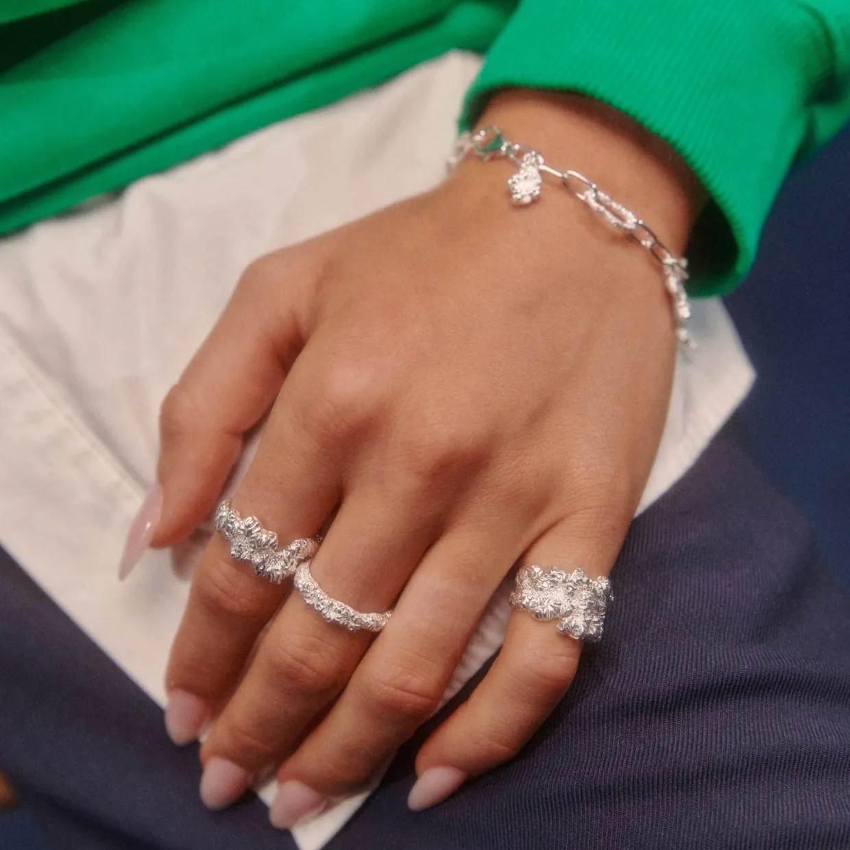 CAMILLE BRINCH STACKING CRUSH RING I SØLV - SCRR