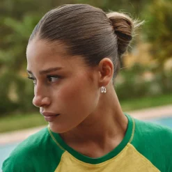 CAMILLE BRINCH TWIN ESSENTIA HOOPS SØLV - TSE