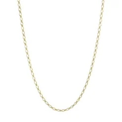 CARRÉ CHAIN GANG HALSKÆDE SØLV FORGYLDT - FC 4329 38+2