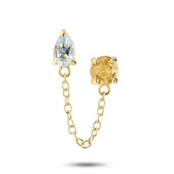 CARRÉ GEM CANDY ØRERING SØLV FORGYLDT - FS 4299 BTCI 1PC