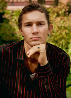 CARRÈ MIDTNIGHT SØLV FORGYLDD RING MED SORT ONYX - FR 4488 BA